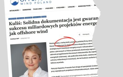 Wywiad z Anitą w Offshore Wind Poland